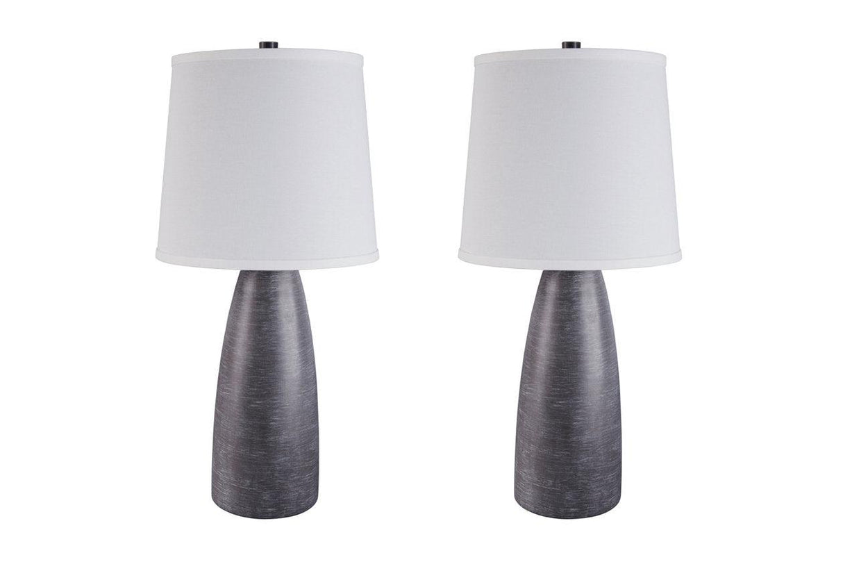 Shavontae Gray Table Lamp by Ashley at Eve Furniture