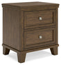 Shawbeck Medium Brown Nightstand by Ashley at Eve Furniture
