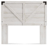 Shawburn Full Panel Headboard Bed with Dresser and 2 Nightstands in Whitewash by Ashley at Eve Furniture