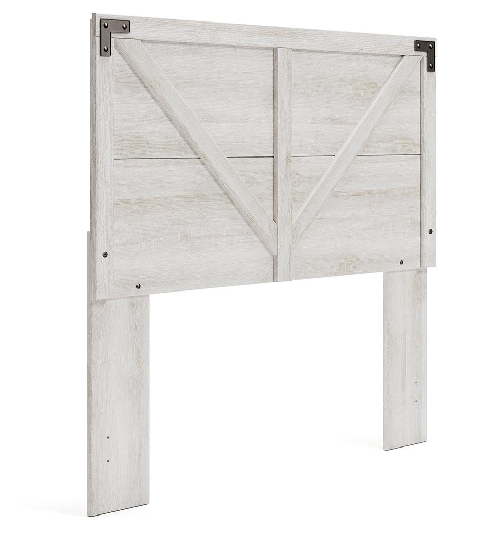 Shawburn Full Panel Headboard Bed with Dresser in Whitewash by Ashley at Eve Furniture