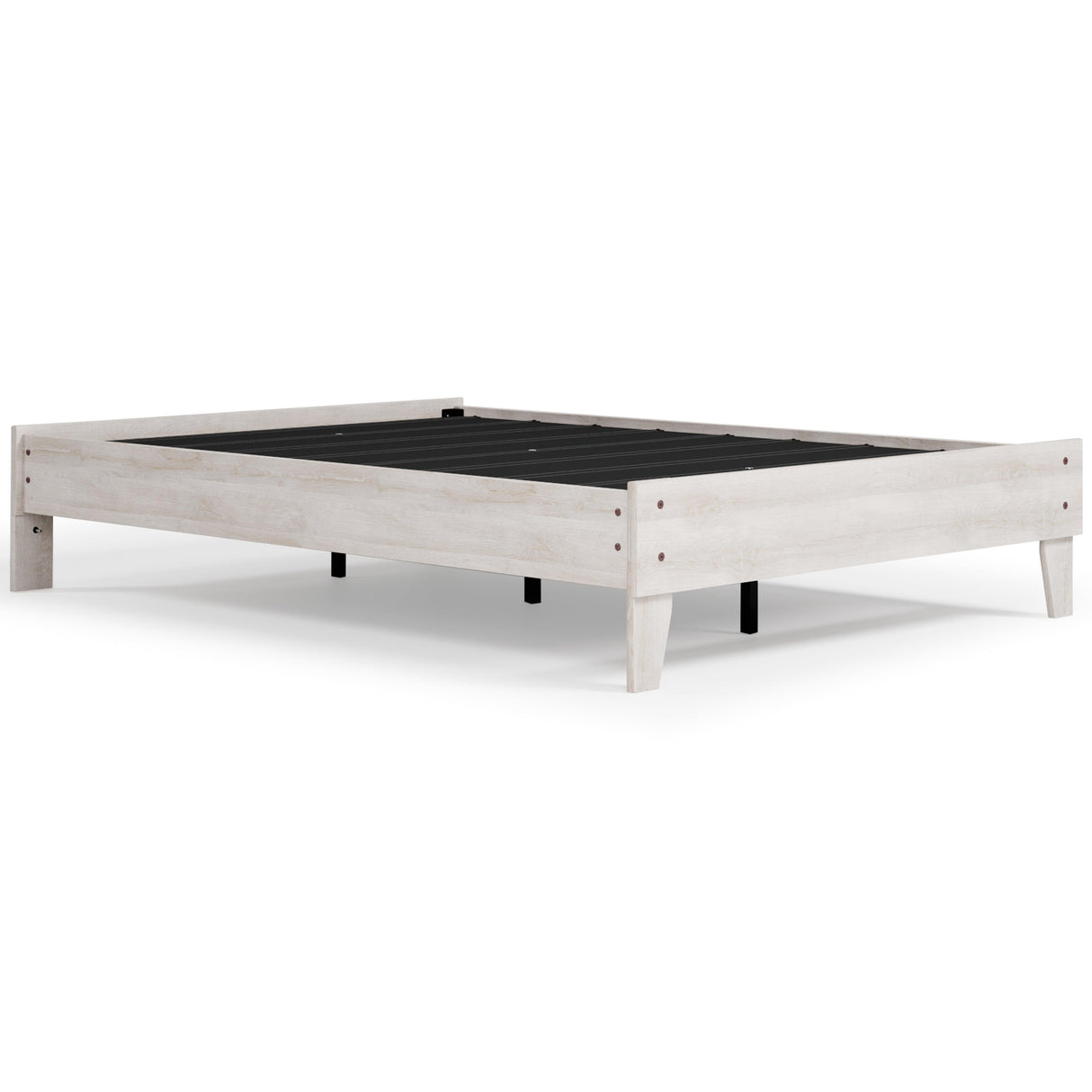 Shawburn Full Platform Bed with 2 Nightstands in Whitewash by Ashley at Eve Furniture