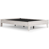 Shawburn Full Platform Bed with 2 Nightstands in Whitewash by Ashley at Eve Furniture