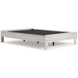 Shawburn Full Platform Bed with Dresser in Whitewash by Ashley at Eve Furniture