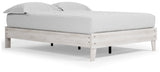 Shawburn Queen Platform Bed with 2 Nightstands in Whitewash