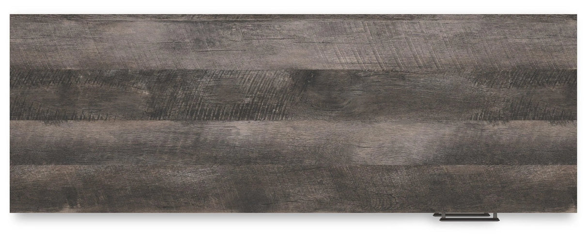 Shawburn White/Dark Charcoal Gray 54" Home Office Desk by Ashley at Eve Furniture