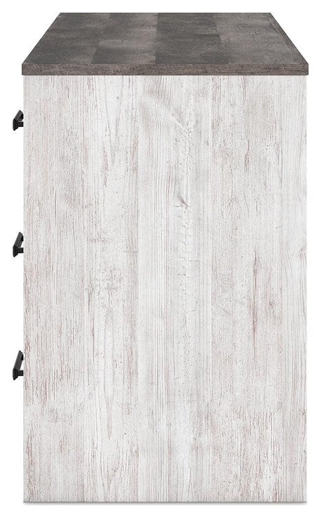 Shawburn White/Dark Charcoal Gray 54" Home Office Desk by Ashley at Eve Furniture