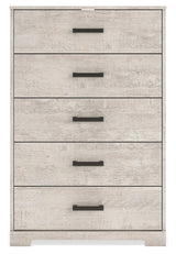 Shawburn Whitewash Chest of Drawers by Ashley at Eve Furniture