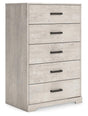 Shawburn Whitewash Chest of Drawers by Ashley at Eve Furniture