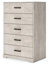 Shawburn Whitewash Chest of Drawers by Ashley at Eve Furniture