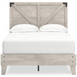 Shawburn Whitewash Crossbuck Full Platform Bed by Ashley at Eve Furniture