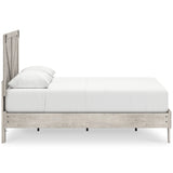 Shawburn Whitewash Crossbuck Queen Platform Bed by Ashley at Eve Furniture