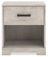 Shawburn Whitewash Crossbuck Youth Platform Bedroom Set by Ashley at Eve Furniture