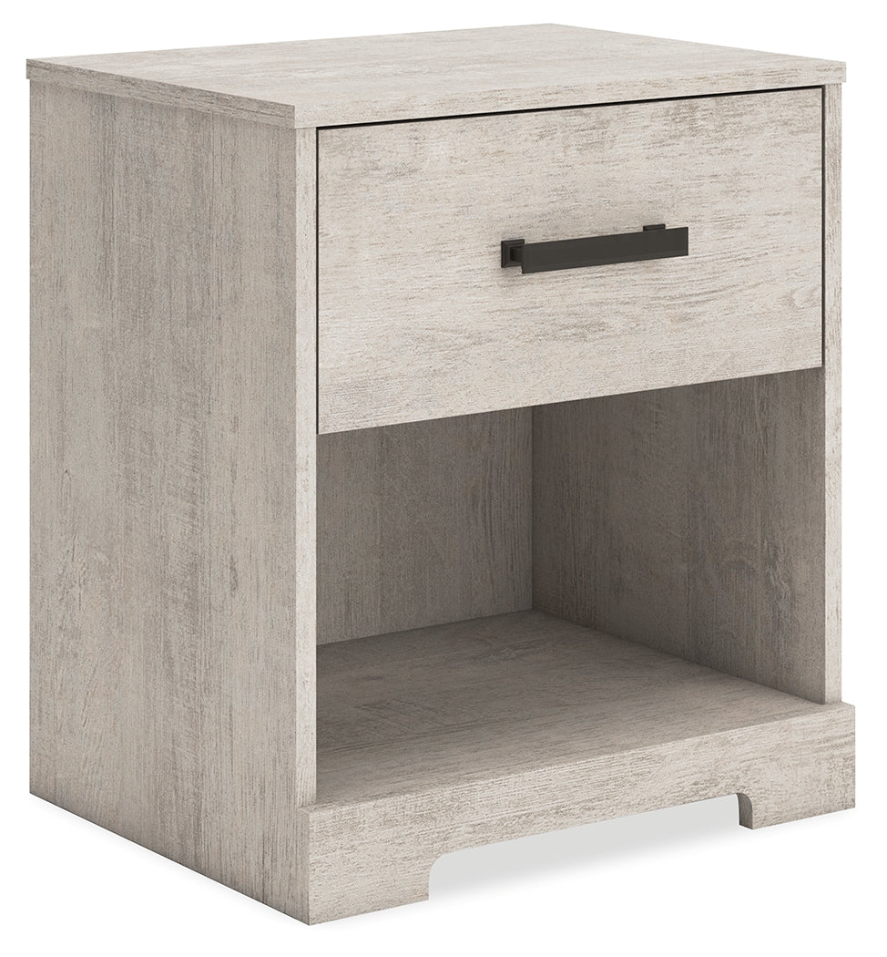Shawburn Whitewash Crossbuck Youth Platform Bedroom Set by Ashley at Eve Furniture