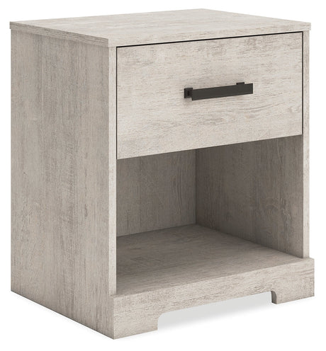 Shawburn Whitewash Crossbuck Youth Platform Bedroom Set by Ashley at Eve Furniture