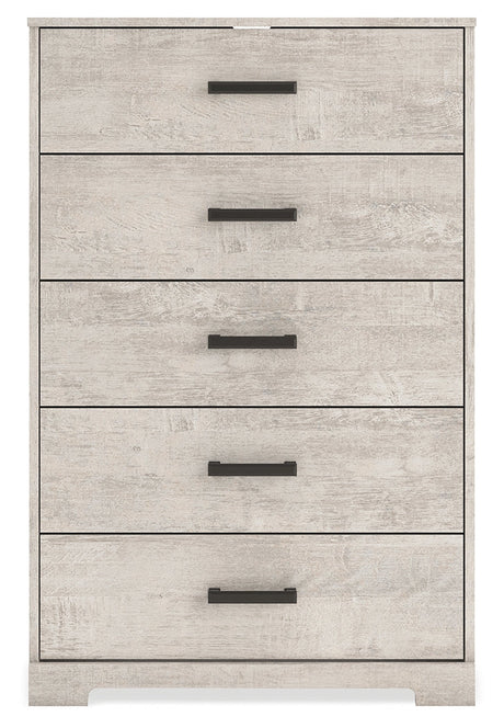 Shawburn Whitewash Crossbuck Youth Platform Bedroom Set by Ashley at Eve Furniture