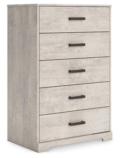 Shawburn Whitewash Crossbuck Youth Platform Bedroom Set by Ashley at Eve Furniture