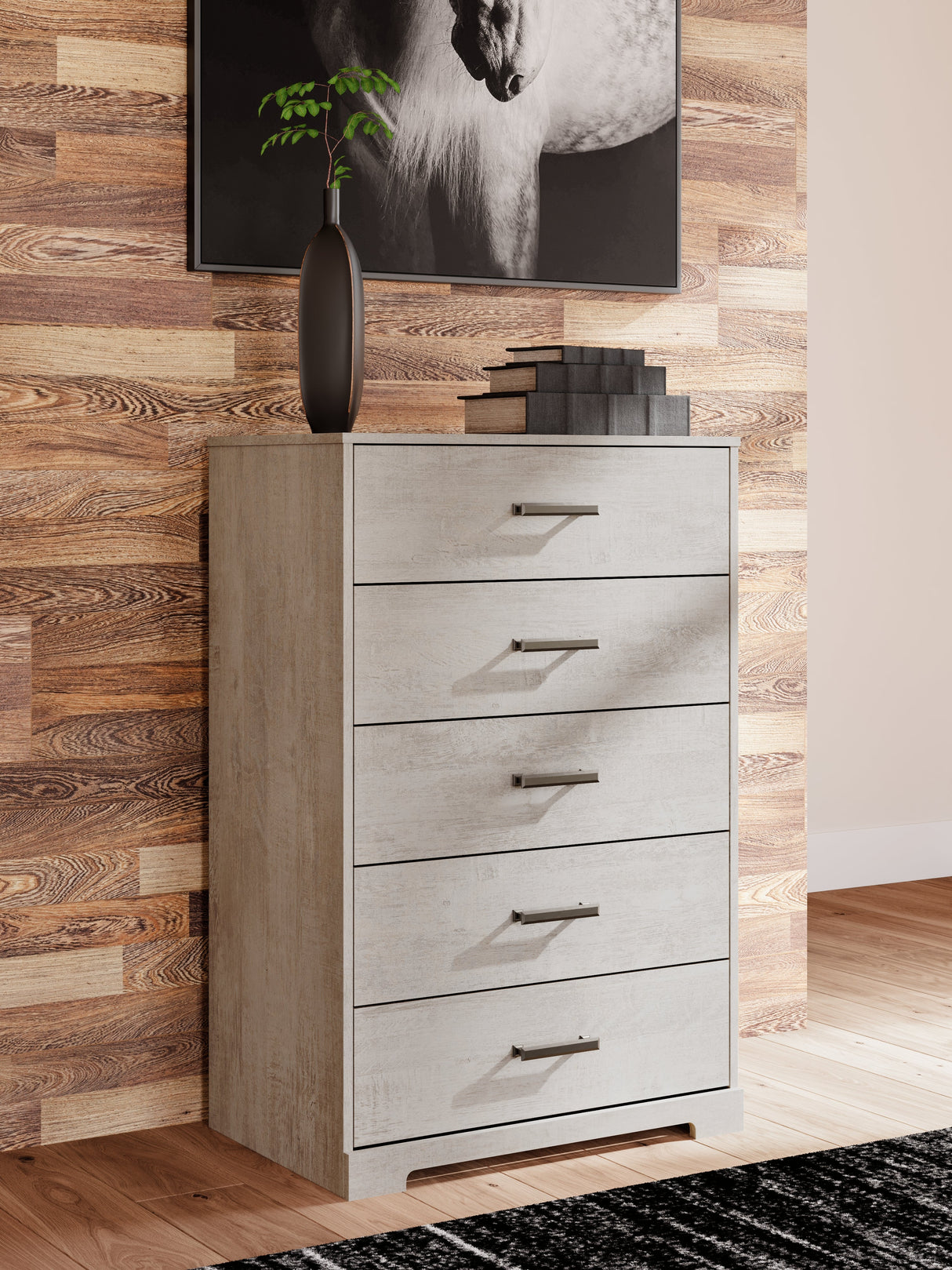 Shawburn Whitewash Crossbuck Youth Platform Bedroom Set by Ashley at Eve Furniture