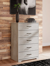 Shawburn Whitewash Crossbuck Youth Platform Bedroom Set by Ashley at Eve Furniture