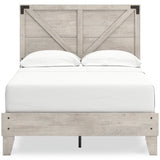 Shawburn Whitewash Crossbuck Youth Platform Bedroom Set by Ashley at Eve Furniture