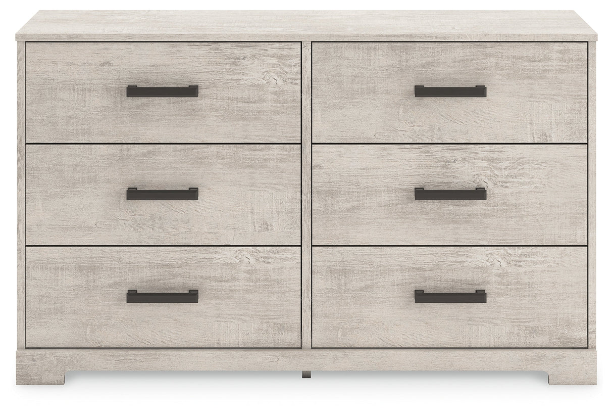 Shawburn Whitewash Crossbuck Youth Platform Bedroom Set by Ashley at Eve Furniture