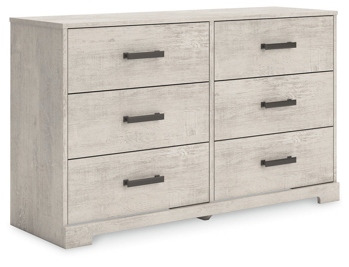 Shawburn Whitewash Crossbuck Youth Platform Bedroom Set by Ashley at Eve Furniture