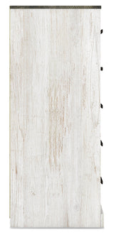 Shawburn Whitewash Crossbuck/Charcoal Gray Platform Bedroom Set by Ashley at Eve Furniture