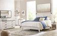 Shawburn Whitewash Crossbuck/Charcoal Gray Platform Bedroom Set by Ashley at Eve Furniture