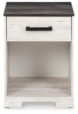 Shawburn Whitewash Crossbuck/Charcoal Gray Youth Platform Bedroom Set by Ashley at Eve Furniture