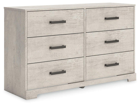 Shawburn Whitewash Dresser by Ashley at Eve Furniture