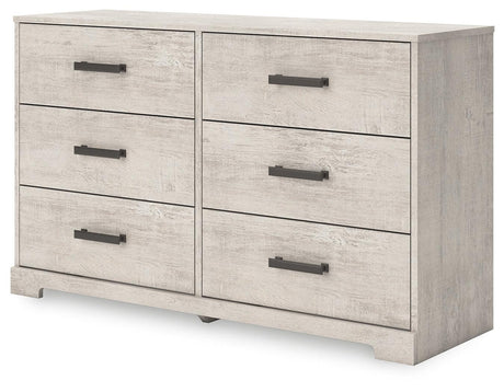 Shawburn Whitewash Dresser by Ashley at Eve Furniture