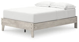 Shawburn Whitewash Full Platform Base Bed by Ashley at Eve Furniture