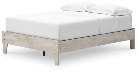Shawburn Whitewash Full Platform Base Bed by Ashley at Eve Furniture