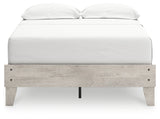 Shawburn Whitewash Full Platform Base Bed by Ashley at Eve Furniture