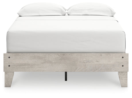 Shawburn Whitewash Full Platform Base Bed by Ashley at Eve Furniture