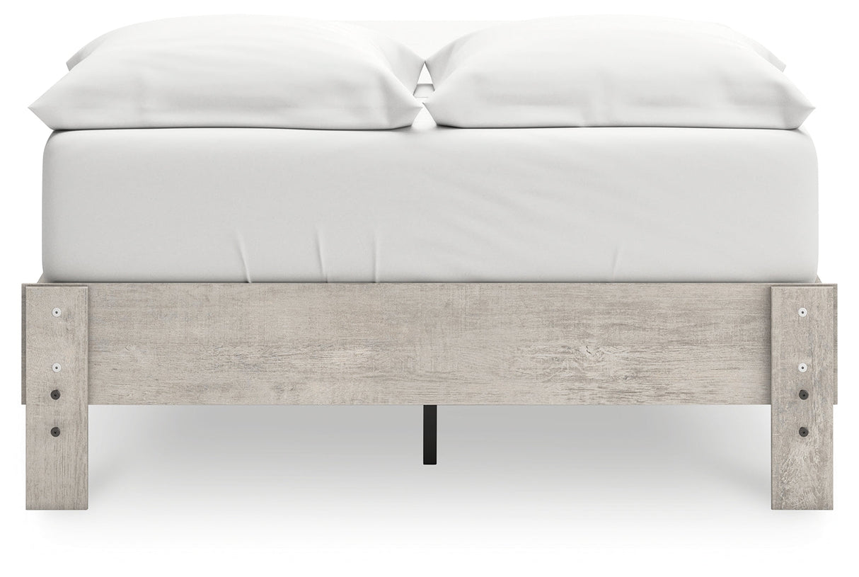 Shawburn Whitewash Full Platform Base Bed by Ashley at Eve Furniture