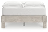 Shawburn Whitewash Full Platform Base Bed by Ashley at Eve Furniture