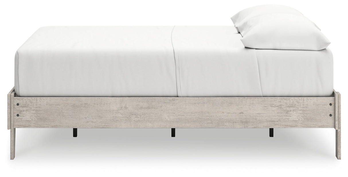Shawburn Whitewash Full Platform Base Bed by Ashley at Eve Furniture