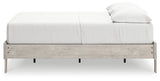 Shawburn Whitewash Full Platform Base Bed by Ashley at Eve Furniture