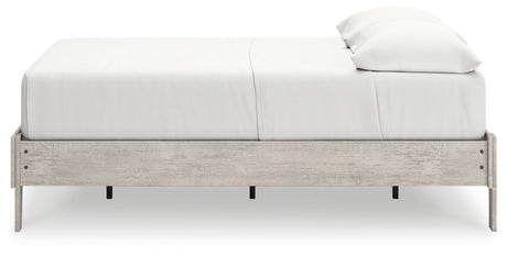 Shawburn Whitewash Full Platform Base Bed by Ashley at Eve Furniture