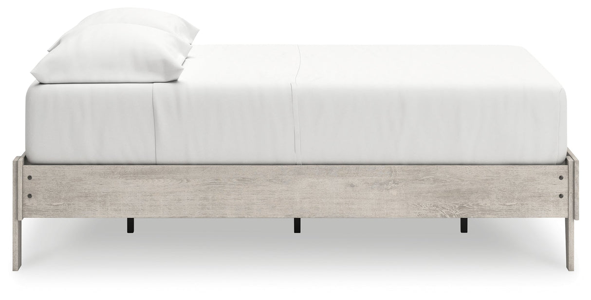 Shawburn Whitewash Full Platform Base Bed by Ashley at Eve Furniture