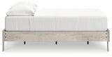 Shawburn Whitewash Full Platform Base Bed by Ashley at Eve Furniture