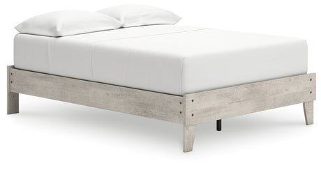 Shawburn Whitewash Full Platform Base Bed by Ashley at Eve Furniture
