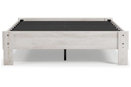 Shawburn Whitewash Full Platform Bed by Ashley at Eve Furniture