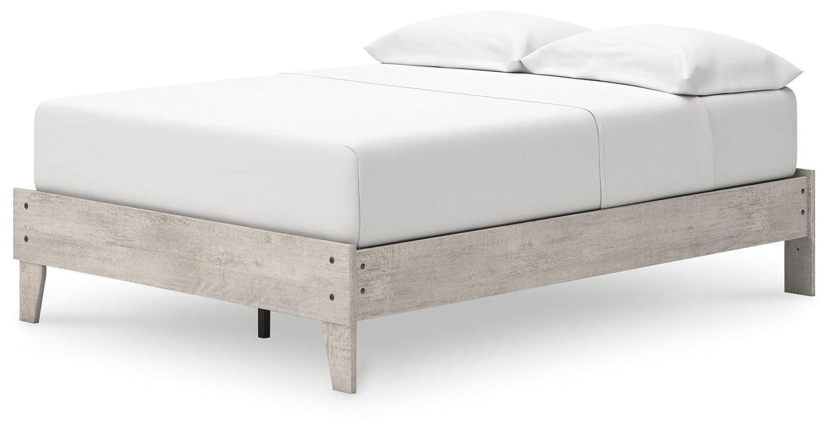 Shawburn Whitewash Full Platform Bed by Ashley at Eve Furniture