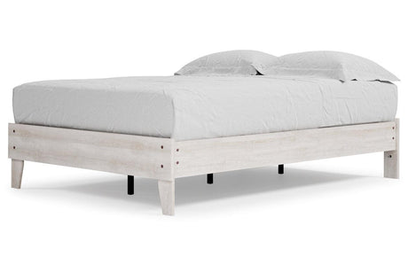 Shawburn Whitewash Full Platform Bed by Ashley at Eve Furniture