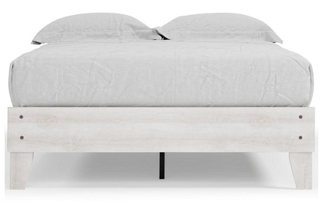 Shawburn Whitewash Full Platform Bed by Ashley at Eve Furniture