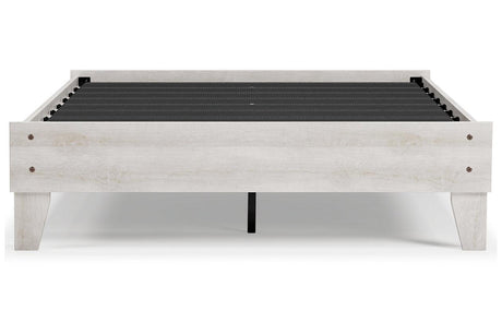 Shawburn Whitewash Full Platform Bed by Ashley at Eve Furniture