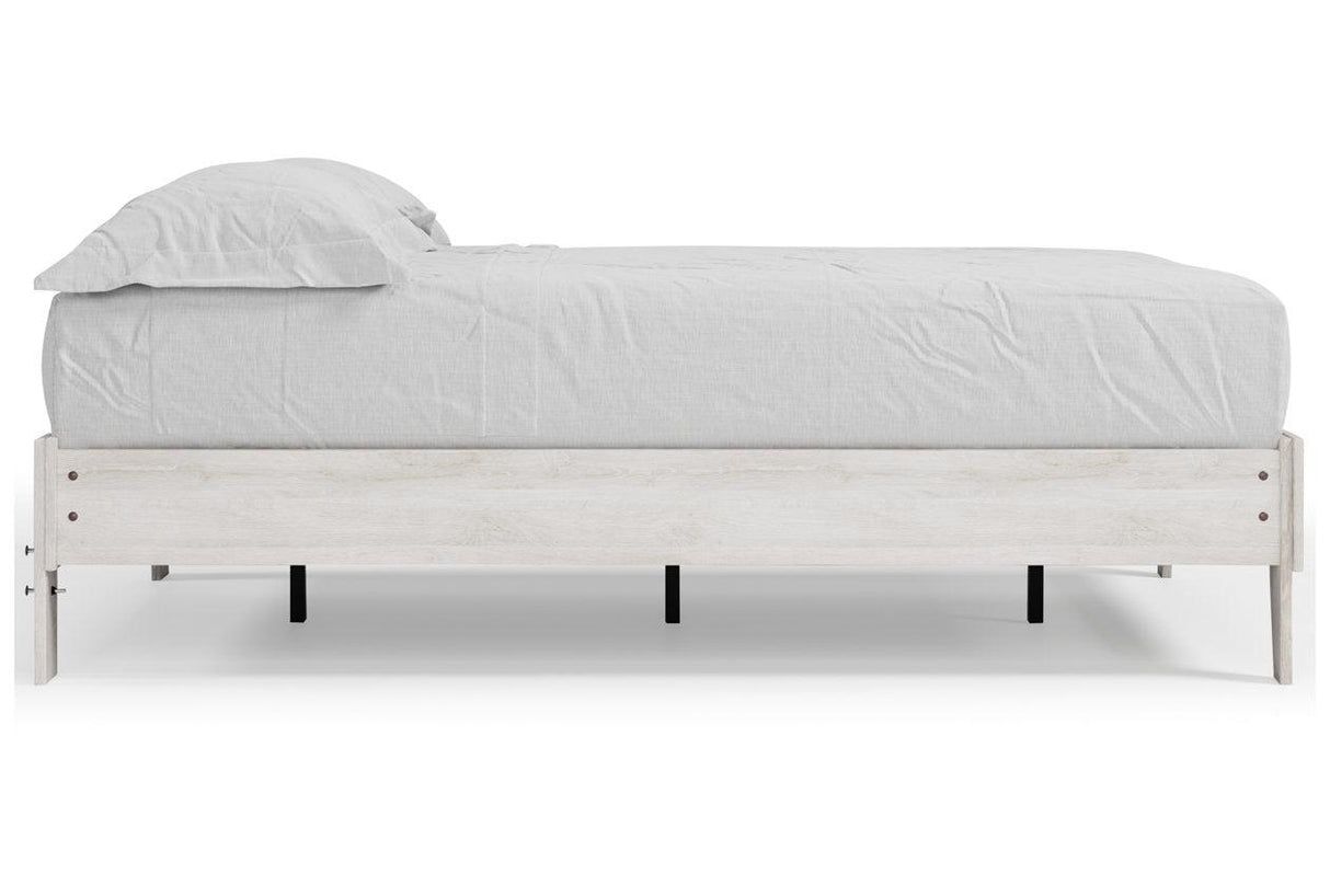 Shawburn Whitewash Full Platform Bed by Ashley at Eve Furniture