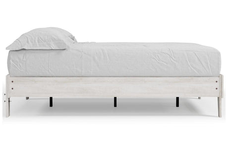 Shawburn Whitewash Full Platform Bed by Ashley at Eve Furniture
