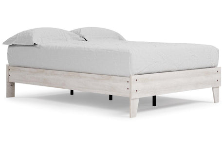 Shawburn Whitewash Full Platform Bed by Ashley at Eve Furniture